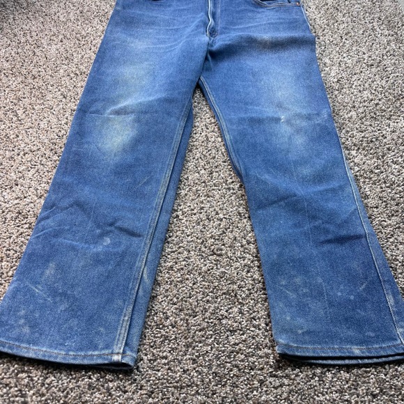 Vintage Levi's 515 Jeans Men's 34x28 
USA Made Brown Tab Straight Leg Denim 90s - Picture 11 of 11